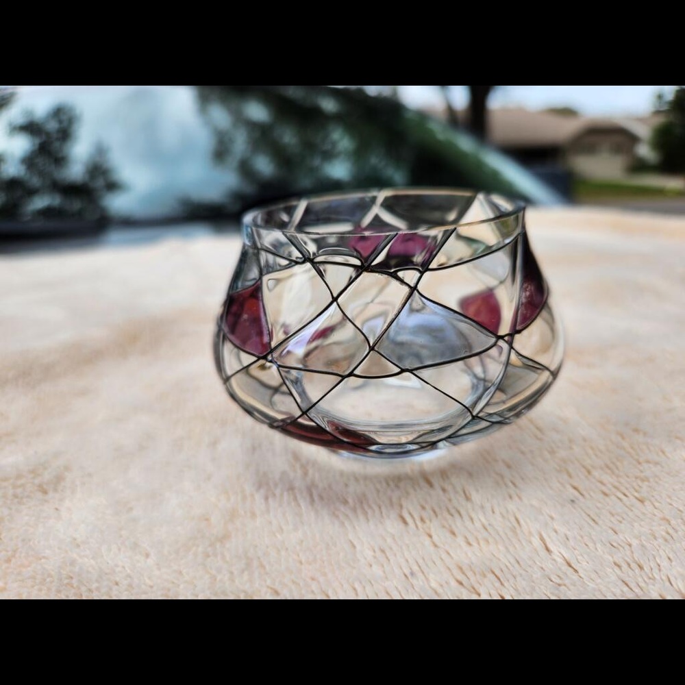 PartyLite Mosaic Tealight Holder- gently used, good condition